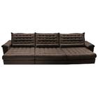 Sofá Retrátil E Reclinável 4,15m Molas Ensacadas Cama Inbox B