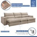 Sofá Retrátil E Reclinável 410cm Martinho Boucle Yescasa Bege