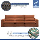 Sofá Retrátil E Reclinável 410cm Martinho Veludo Terracota