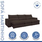 Sofá Retrátil E Reclinável 410cm Martinho Veludo Yescasa Marr