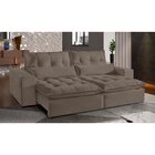 Sofá Retrátil E Reclinável 4 Lugares 2,30m Londres  Bege