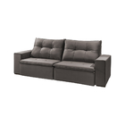 Sofá Retrátil E Reclinável 4 Lugares 2,30m Perola - Suede Cin