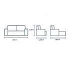 Sofá Retrátil E Reclinável 4 Lugares 2,50m Londres  Grafite