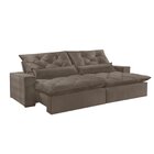 Sofá Retrátil E Reclinável 4 Lugares 2,90m Paris  Bege