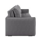 Sofá Retrátil E Reclinável 4 Lugares 200cm Braga Cinza
