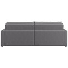 Sofá Retrátil E Reclinável 4 Lugares 200cm Braga Cinza