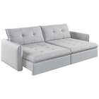 Sofá Retrátil E Reclinável 4 Lugares 200cm Braga Gelo