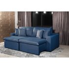 Sofá Retrátil E Reclinável 4 Lugares 200cm Veludo Serra Decor