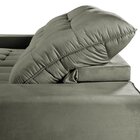 Sofá Retrátil E Reclinável 4 Lugares 210cm D28 Nilo  Grafite