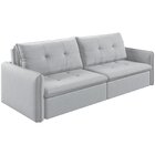 Sofá Retrátil E Reclinável 4 Lugares 220cm Braga Gelo