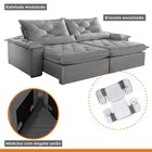 Sofá Retrátil E Reclinável 4 Lugares 220cm Diamond Super Pill