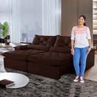 Sofá Retrátil E Reclinável 4 Lugares 220cm Diamond Super Pill