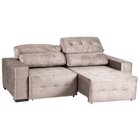 Sofá Retrátil E Reclinável 4 Lugares 230 Cm Atlas Cappuccino