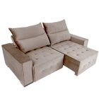 Sofá Retrátil E Reclinável 4 Lugares 230 Cm Itália Cappuccino