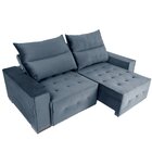 Sofá Retrátil E Reclinável 4 Lugares 230 Cm Itália Grafite