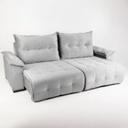 Sofá Retrátil E Reclinável 4 Lugares 230 Cm Maserati Prata