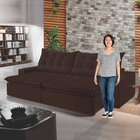 Sofá Retrátil E Reclinável 4 Lugares 230cm Bérgamo  Veludo Ma