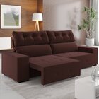 Sofá Retrátil E Reclinável 4 Lugares 230cm Veludo Salvador  M