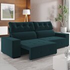 Sofá Retrátil E Reclinável 4 Lugares 230cm Veludo Salvador  S