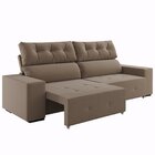 Sofá Retrátil E Reclinável 4 Lugares 230cm Veludo Salvador  T