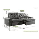 Sofá Retrátil E Reclinável 4 Lugares 234cm X 105cm Kingston E