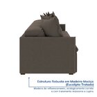 Sofá Retrátil E Reclinável 4 Lugares 240cm Dália Cabecasa Mad