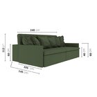 Sofá Retrátil E Reclinável 4 Lugares 240cm Dália Cabecasa Mad