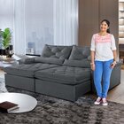 Sofá Retrátil E Reclinável 4 Lugares 240cm Diamond Super Pill