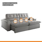 Sofá Retrátil E Reclinável 4 Lugares 240cm Hermon Super Pillo