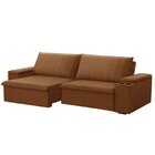 Sofá Retrátil E Reclinável 4 Lugares 245cm Com Porta Copos Ba