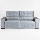 Sofá Retrátil E Reclinável 4 Lugares 250 Cm Atlas Prata