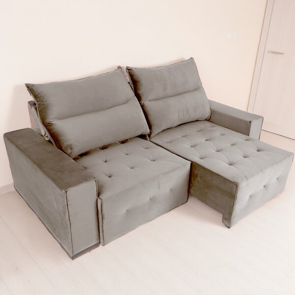 Sofá Retrátil E Reclinável 4 Lugares 250 Cm Itália Cappuccino