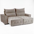 Sofá Retrátil E Reclinável 4 Lugares 250 Cm Itália Cappuccino