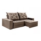 Sofá Retrátil E Reclinável 4 Lugares 250cm Ágata Capuccino