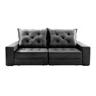 Sofá Retrátil E Reclinável 4 Lugares 250cm Ágata Cinza