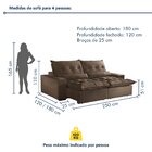 Sofá Retrátil E Reclinável 4 Lugares 250cm Avalon Super Pillo