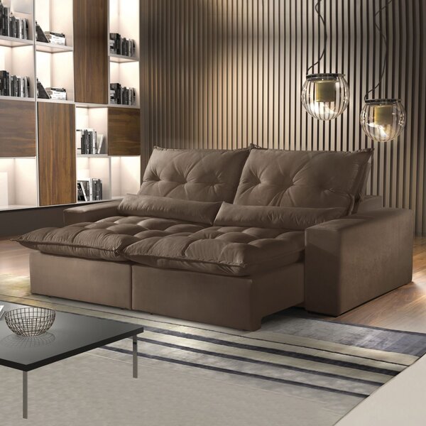 Sofá Retrátil E Reclinável 4 Lugares 250cm Avalon Super Pillo
