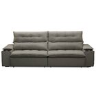 Sofá Retrátil E Reclinável 4 Lugares 250cm Com Porta Copos E