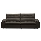 Sofá Retrátil E Reclinável 4 Lugares 250cm Com Porta Copos E