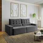 Sofá Retrátil E Reclinável 4 Lugares 250cm Embaúba Extra Cabe