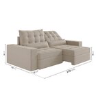 Sofá Retrátil E Reclinável 4 Lugares 250cm Embaúba Extra Cabe