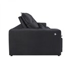 Sofá Retrátil E Reclinável 4 Lugares 250cm Macaé  Preto