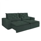 Sofá Retrátil E Reclinável 4 Lugares 250cm Macaé  Verde