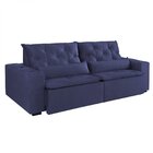Sofá Retrátil E Reclinável 4 Lugares 250cm Macaé Estofart Azul