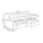 Sofá Retrátil E Reclinável 4 Lugares 250cm Tartt Veludo Marro