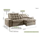 Sofá Retrátil E Reclinável 4 Lugares 254cm X 105cm Kingston E