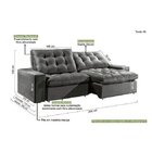 Sofá Retrátil E Reclinável 4 Lugares 254cm X 105cm Kingston E