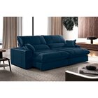 Sofá Retrátil E Reclinável 4 Lugares 260cm Com Molas Ensacada