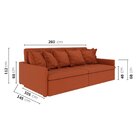 Sofá Retrátil E Reclinável 4 Lugares 260cm Dália Cabecasa Mad