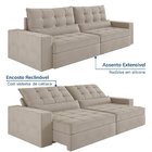 Sofá Retrátil E Reclinável 4 Lugares 270cm Embaúba Extra Cabe